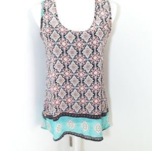 Womens Chris & Carol Semi Sheer Tank Top M